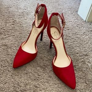 Red Jessica Simpson heels